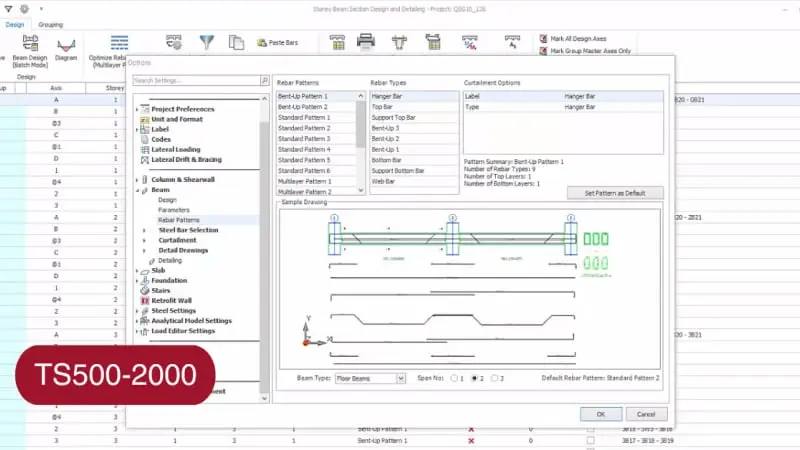 Example of RC Beam designed according to TS500-2000